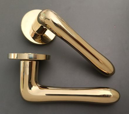 Дверна ручка APRILE Cynia R 7S AT полірована латунь GOLD PVD