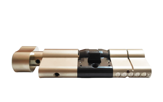 Цилиндр HL K 5+ Extra security 90 мм (50x40Т) ключ-тумблер матовый никель
