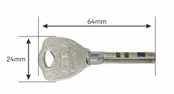 Замок навесной YALE Y112/50/165, &Oslash;скобы 9mm, w=50mm, h=165mm, 3 ключа