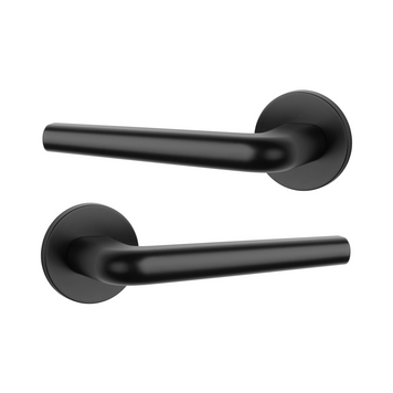 Дверна ручка APRILE Funkia R 7S AT чорний матовий BLACK (тонка розетка)