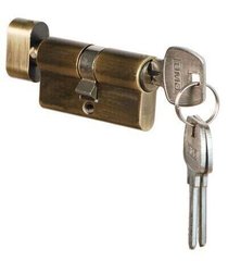 Циліндр GMB 62мм (26х36Т) ключ-тумблер, AB антична латунь