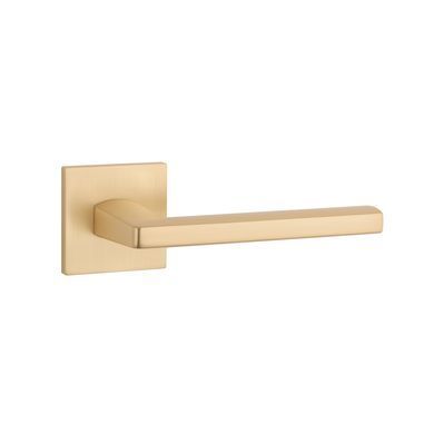 Дверна ручка APRILE Pyrola Q 7S AT матова латунь GOLD SATIN (тонка розетка)