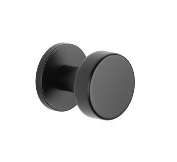 Дверна ручка-кноб APRILE RUTA R 7S AT одностороння фіксована (fix) чорний матовий BLACK