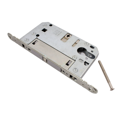 Дверний замок AGB Touch lock PZ (під циліндр),18*196мм, магнітний сірий