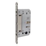 Дверний замок AGB Touch lock WC (для санвузла),18*196мм, магнітний сірий