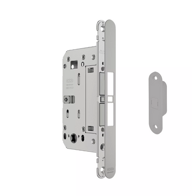Дверной замок AGB Touch lock WC (для санузла),18*196мм, магнитный серый