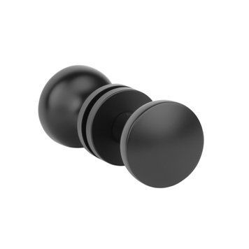 Дверна ручка-кноб APRILE ORTICA R 7S AS двостороння нефіксована (mov-mov) чорний матовий BK