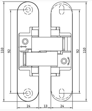 Дверна завіса Anselmi AN 160 3D 506 black 18