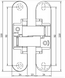 Дверна завіса Anselmi AN 160 3D 506 black 18