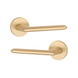 Дверна ручка STILE AVA R 7S ST матова латунь GOLD SATIN (тонка розетка)