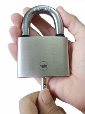 Замок навесной YALE Y112/50/128, &Oslash;скобы 9mm, w=50mm, h=128mm, 3 ключа