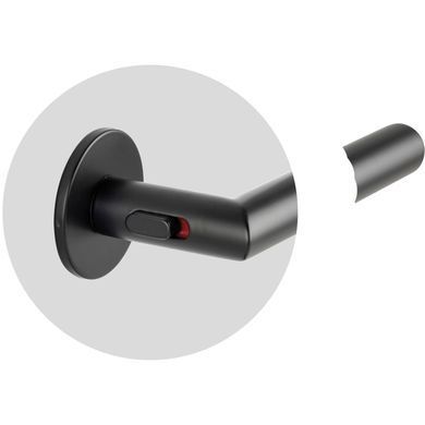 Ручка AKRA Cosmo WC R Lock BK univ, 50-57mm чорний