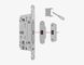 Дверной замок AGB Touch lock PZ (под цилиндр),18*196мм, магнитный черый