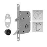 Механизм AGB Scivola Тre Class kit A для раздвижных дверей WC, матовый хром