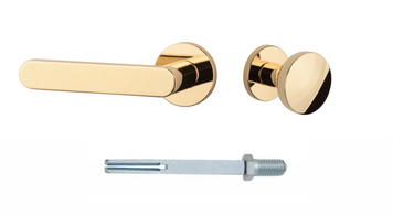 Дверная ручка-кноб APRILE ORTAL L SLIM SLIM 7MM LG фиксированно подвижная левая, полированная латунь