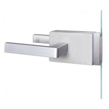 Комплект AGB Vitra B99970.00.01 (ручка+замок) для скляних дверей матовий хром