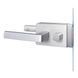 Комплект AGB Vitra B99970.01.01 (ручка+замок) для стеклянных дверей под WC, анодированное серебро