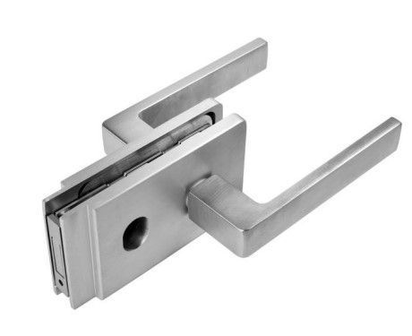Комплект AGB Vitra B99970.02.01 (ручка+замок) для стеклянных дверей под PZ, анодированное серебро