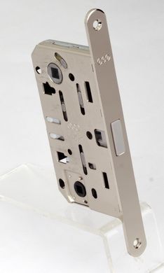 Дверной замок AGB Mediana Polaris WC магнитный (для санузла) 50/96 Никель