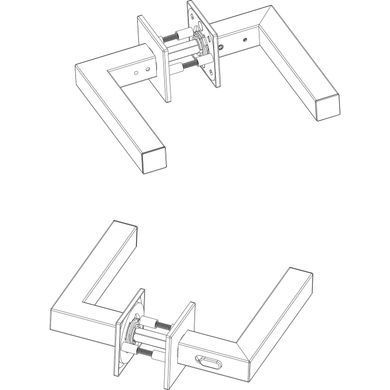 Ручка AKRA Tempo WC Q Lock BK univ, 38-45mm чорний