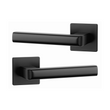 Дверна ручка APRILE Salice Q 5S AS чорний матовий BK (на розеті super slim)