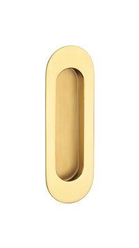 Ручка для розсувних дверей STERK 1717 SH овальна латунь полірована GOLD PVD