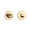 Накладка під WC APRILE R AS 5 мм (super slim) полірована латунь LG