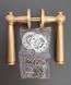 Дверная ручка STILE TUKA R 7S ST матовая латунь GOLD SATIN (тонкая розетка)