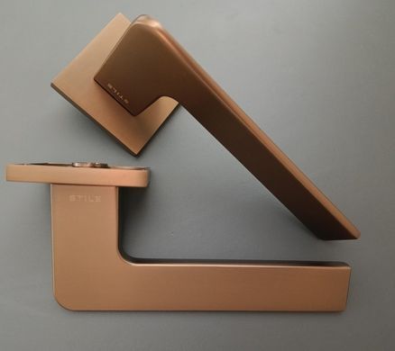 Дверна ручка STILE OMA Q 7S ST світло-коричневий LIGHT BROWN (тонка розетка)
